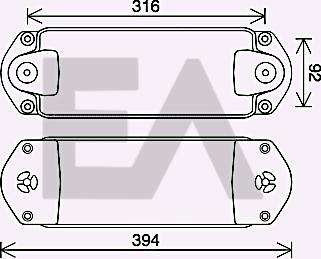 EACLIMA 37G63004 - Oil Cooler, engine oil car-mod.net