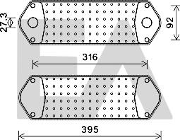EACLIMA 37G63003 - Oil Cooler, engine oil car-mod.net