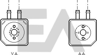 EACLIMA 37G77002 - Oil Cooler, engine oil car-mod.net