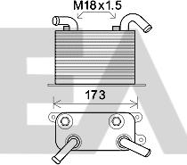 EACLIMA 37G77017 - Oil Cooler, engine oil car-mod.net