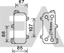 EACLIMA 37G77025 - Oil Cooler, engine oil car-mod.net