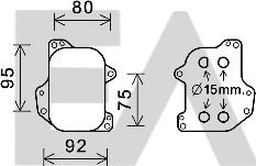 EACLIMA 37G77026 - Oil Cooler, engine oil car-mod.net