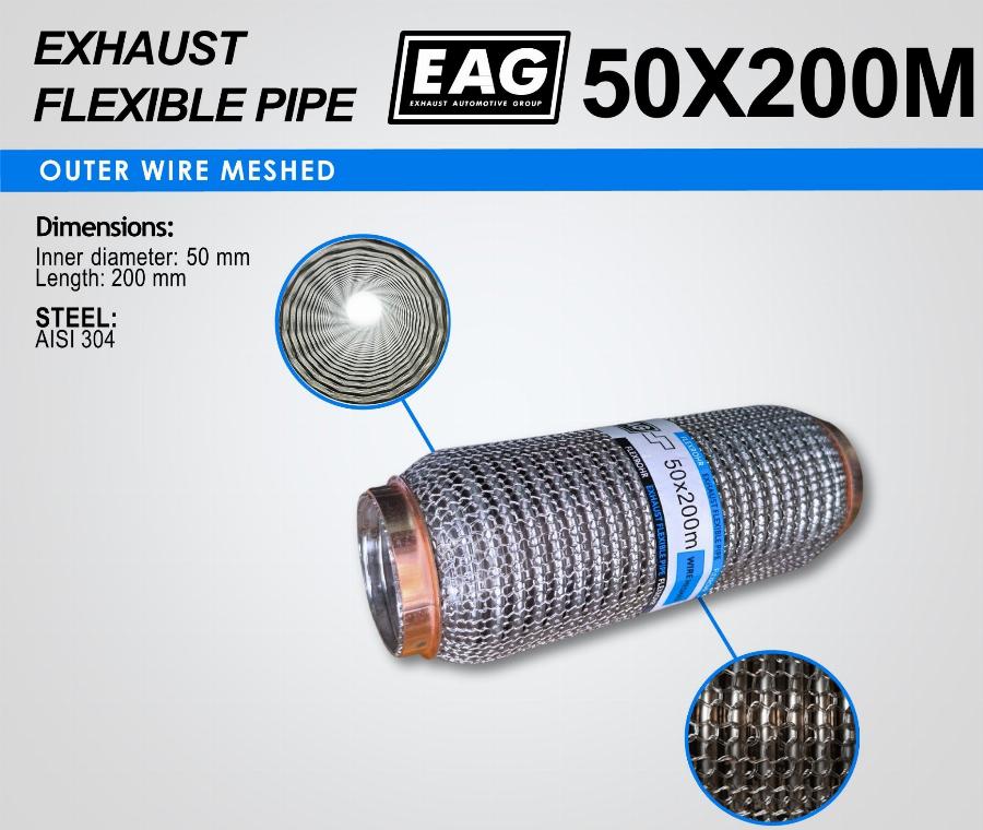 EAG 50X200M - Flex Hose, exhaust system car-mod.net