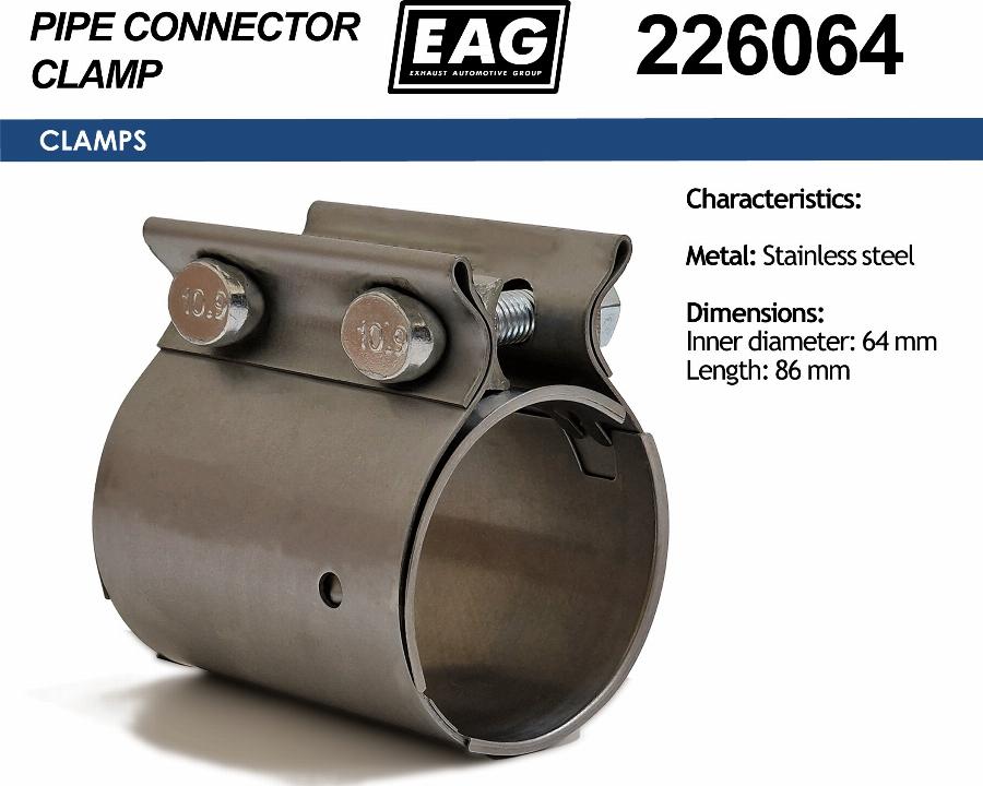 EAG 226064 - Pipe Connector, exhaust system car-mod.net