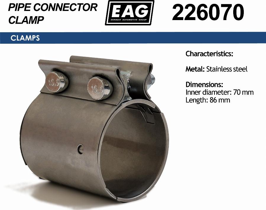 EAG 226070 - Pipe Connector, exhaust system car-mod.net