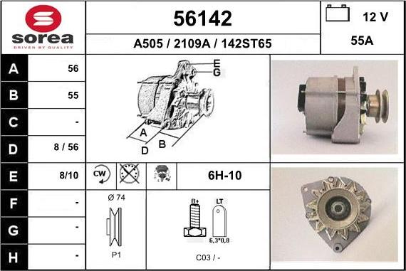 EAI 56142 - Alternator car-mod.net