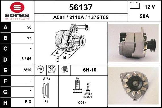 EAI 56137 - Alternator car-mod.net