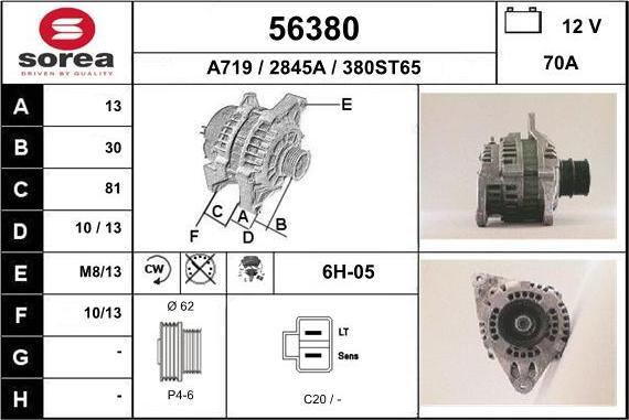 EAI 56380 - Alternator car-mod.net