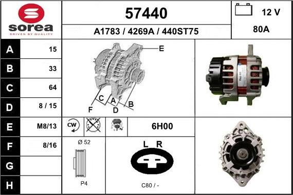 EAI 57440 - Alternator car-mod.net