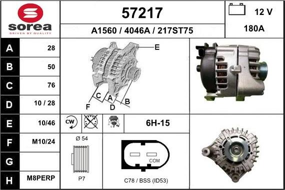 EAI 57217 - Alternator car-mod.net