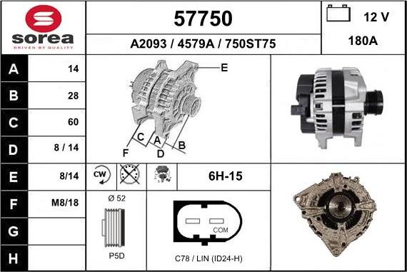 EAI 57750 - Alternator car-mod.net