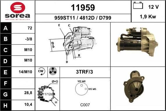 EAI 11959 - Starter car-mod.net