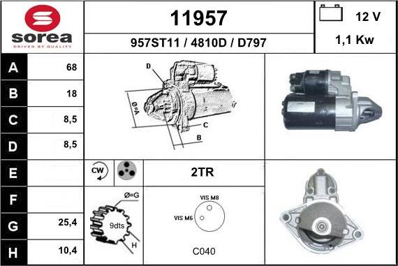 EAI 11957 - Starter car-mod.net