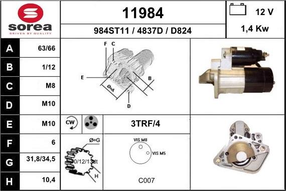 EAI 11984 - Starter car-mod.net