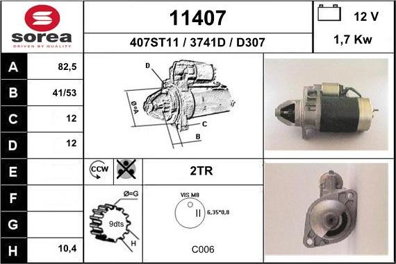 EAI 11407 - Starter car-mod.net