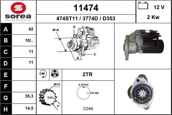 EAI 11474 - Starter car-mod.net