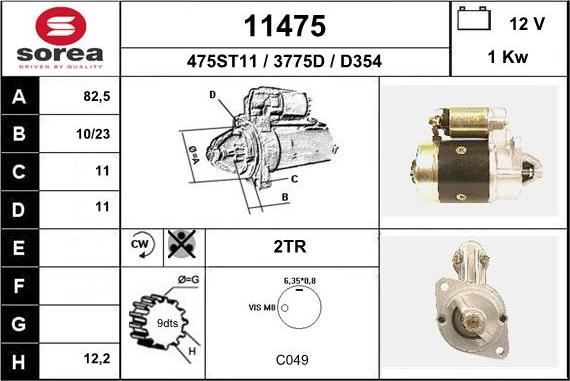 EAI 11475 - Starter car-mod.net