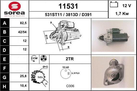EAI 11531 - Starter car-mod.net