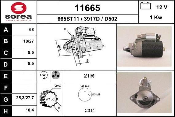 EAI 11665 - Starter car-mod.net