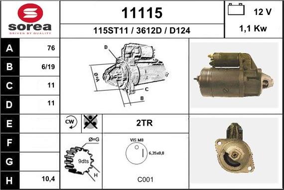 EAI 11115 - Starter car-mod.net
