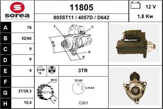 EAI 11805 - Starter car-mod.net