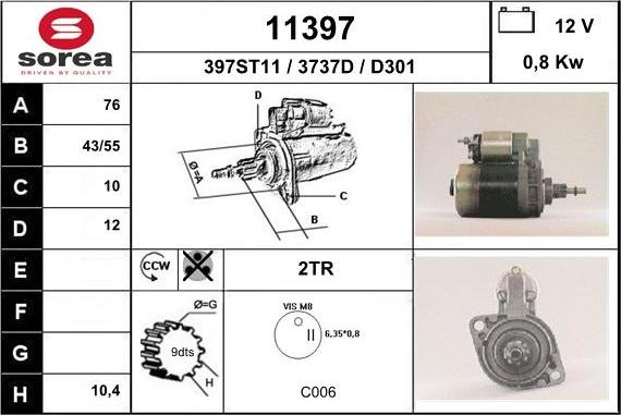 EAI 11397 - Starter car-mod.net