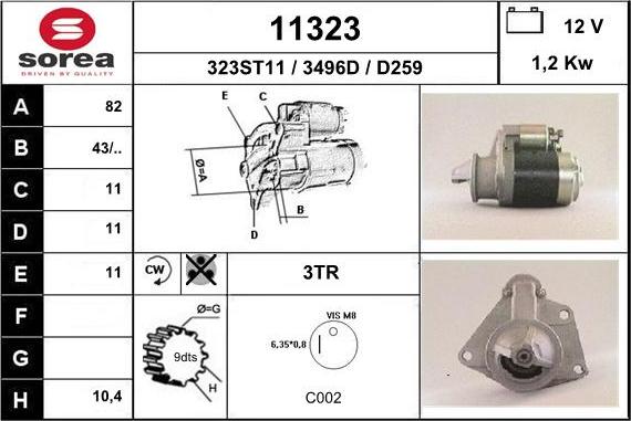 EAI 11323 - Starter car-mod.net