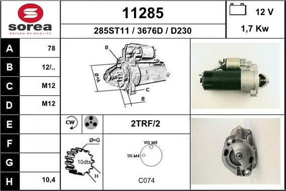 EAI 11285 - Starter car-mod.net