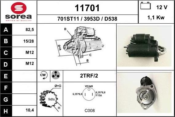 EAI 11701 - Starter car-mod.net
