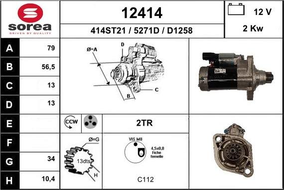 EAI 12414 - Starter car-mod.net