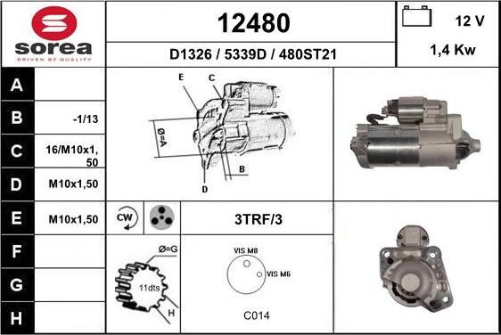 EAI 12480 - Starter car-mod.net