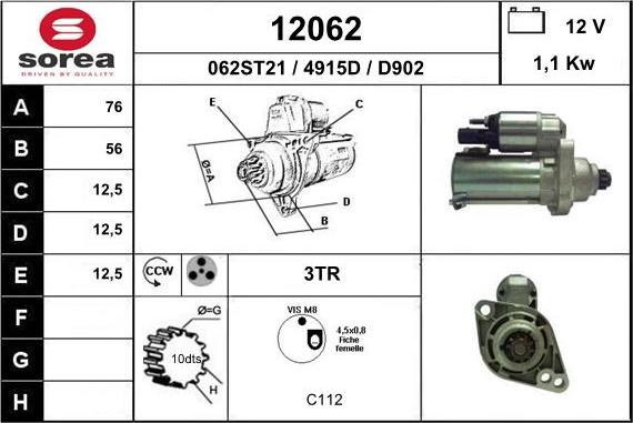 EAI 12062 - Starter car-mod.net