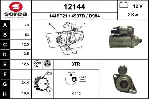 EAI 12144 - Starter car-mod.net