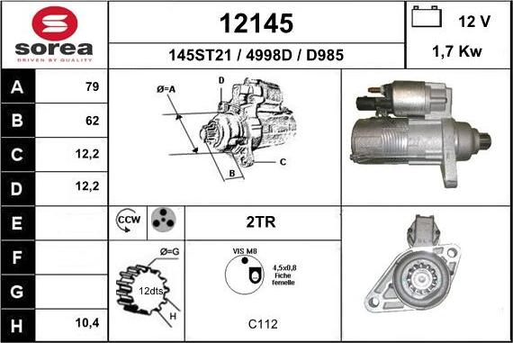 EAI 12145 - Starter car-mod.net