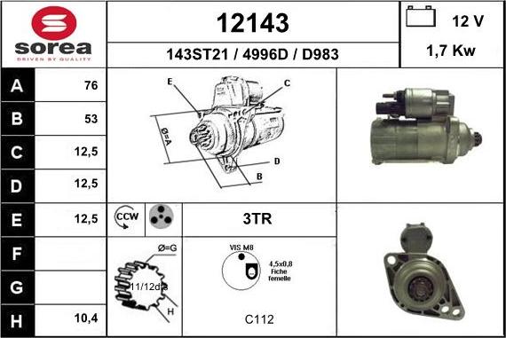 EAI 12143 - Starter car-mod.net