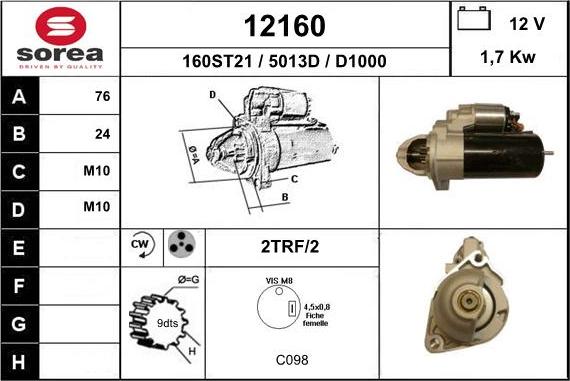 EAI 12160 - Starter car-mod.net