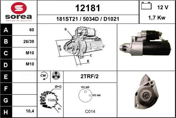 EAI 12181 - Starter car-mod.net