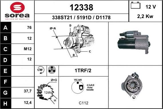 EAI 12338 - Starter car-mod.net