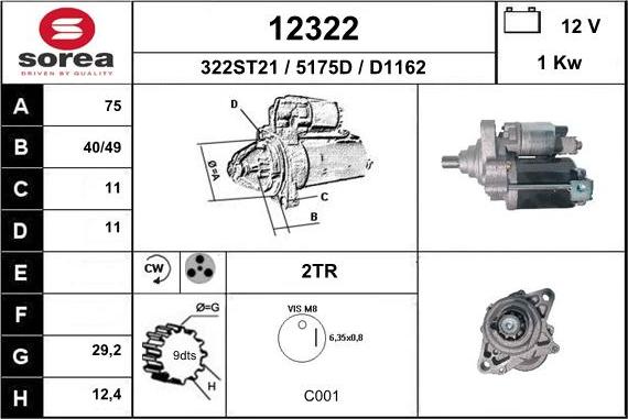 EAI 12322 - Starter car-mod.net
