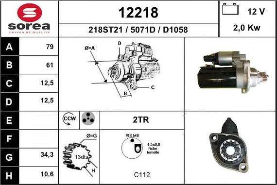 EAI 12218 - Starter car-mod.net