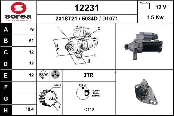 EAI 12231 - Starter car-mod.net