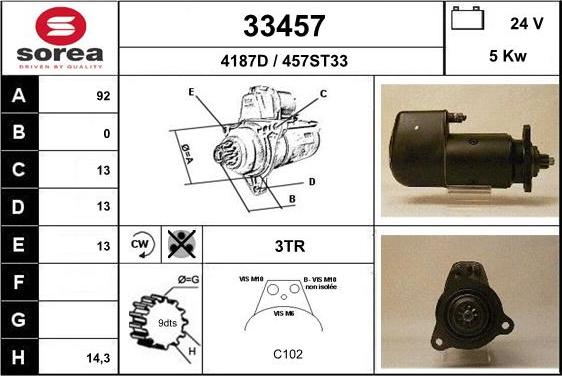 EAI 33457 - Starter car-mod.net