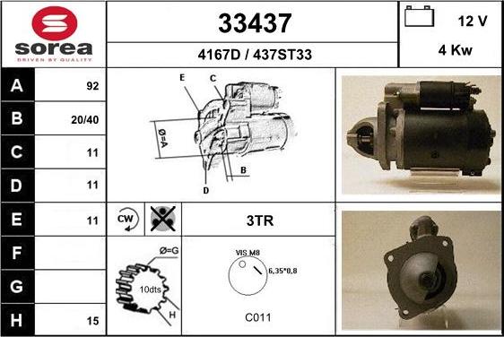 EAI 33437 - Starter car-mod.net