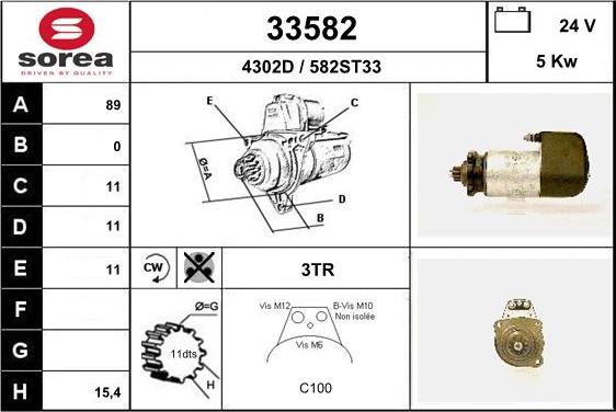 EAI 33582 - Starter car-mod.net