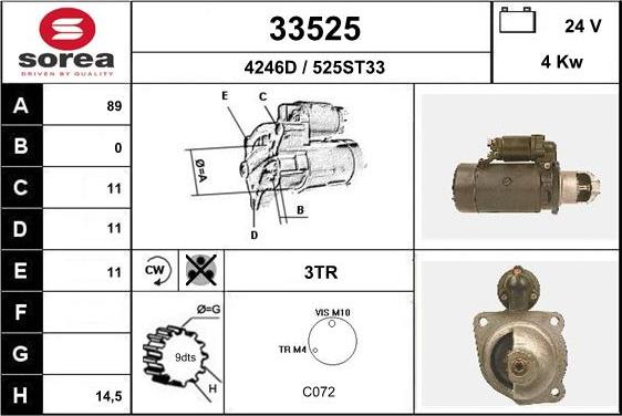 EAI 33525 - Starter car-mod.net