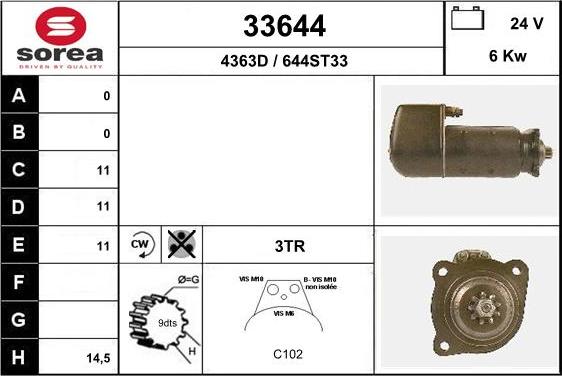 EAI 33644 - Starter car-mod.net