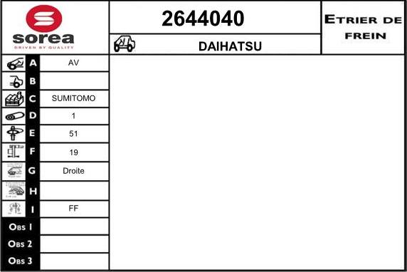 EAI 2644040 - Brake Caliper car-mod.net