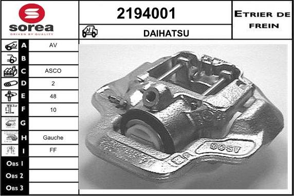 EAI 2194001 - Brake Caliper car-mod.net