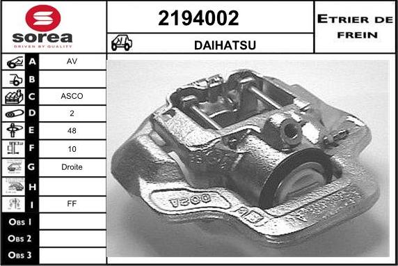 EAI 2194002 - Brake Caliper car-mod.net