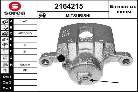EAI 2164215 - Brake Caliper car-mod.net
